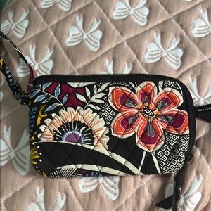 Vera Bradley Black and Red Clutch Wristlet